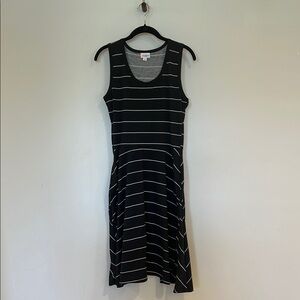 Lularoe Nicki Sleeveless A-line Tank Pocket Dress Medium